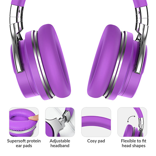 E7 Active Noise Cancelling Bluetooth Over-ear Headphones