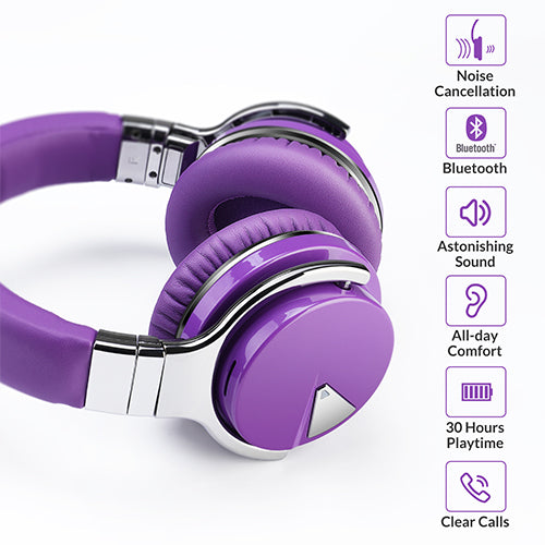 E7 Active Noise Cancelling Bluetooth Over-ear Headphones